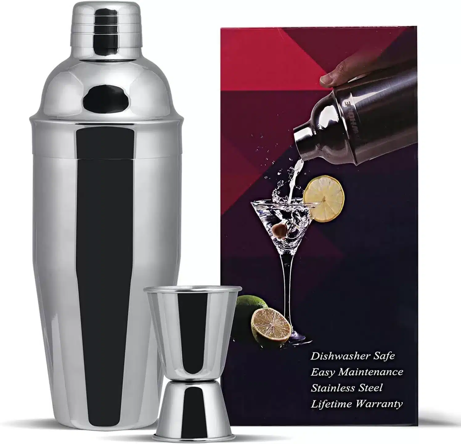 Gwhole 3 Pezzi Cocktail Shaker Set